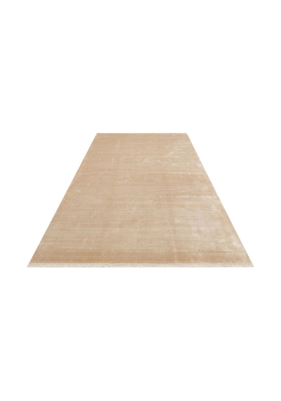 Hoom Rugs Como Nap 01 Latte Viskon & Floş Sık Dokuma Modern Salon Halısı Krem