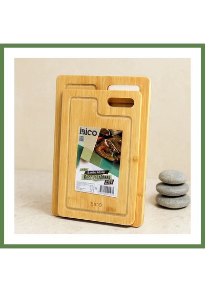 Bezos Bambu Kesme Panosu 2'li Set 18x28 & 22x32 Cm Hb006