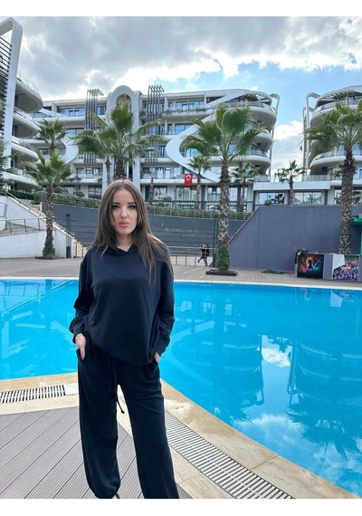Fast Perry Sweat Siyah Pantolon Takımı Çok Renkli