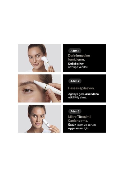 Braun Facespa Pro Yüz Epilatörü, + 3 Ekstra, 911