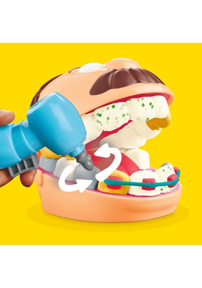 Play-doh Drill 'n Fill Diş Hekimi Oyun Hamuru Seti, 3 Yaş Ve Üzer Çok Renkli