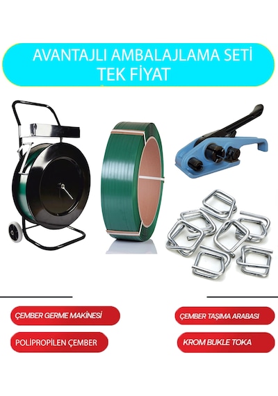 19'lık Polyester Çember Kullanım Seti 1.kalite Kazançlı