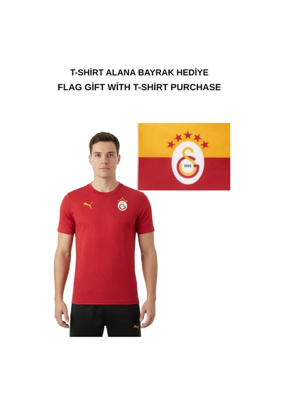 Puma Galatasaray Lisanslı Sıfır Yaka Kırmızı A Takım Antrenman T-shirt Bayrak Ve Uv Kutulu Hediyelik Kutu Kırmızı - Beyaz Puma Galatasaray Lisanslı Sıfır Yaka Kırmızı A Takım Antrenman T-shirt Bayrak Ve Uv Kutulu Hediyelik Kutu Kırmızı - Beyaz