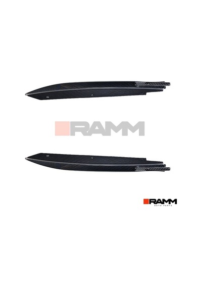 Bmw G30 M-tech Arka Tampon Bıçağı Sağ-sol Parlak Karbon