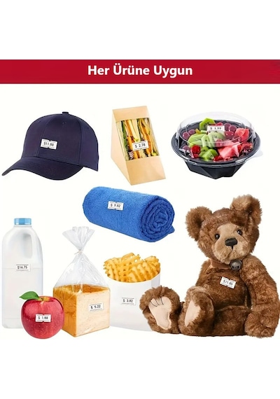 Mx5500 Meto 12x21cm Beyaz Kırmızı Çizgili Fiyat Etiketi 1.adet.etiket