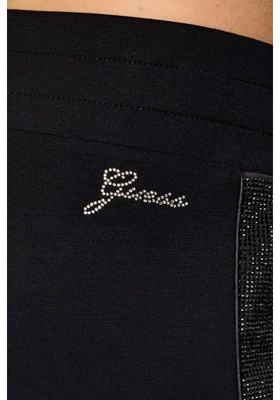 Guess Victoire Scuba Kadın Jogger Fit Pantolon W6bb17k6074 Siyah