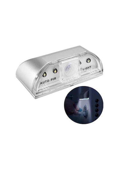 Hareket Sensörlü 4 Led&apos Li Pratik Aydınlatma, Pilli, Açık Lacivert