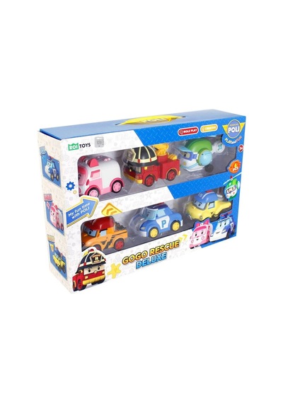 Robocar Poli Gogo Rescue Deluxe 6'lı Set -polı/zr-914 Diğer