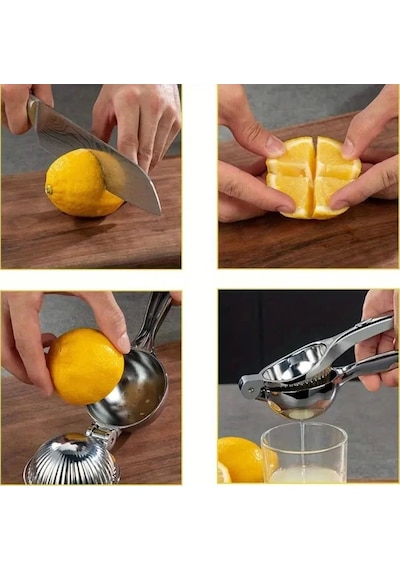 Mybru Paslanmaz Çelik Limon Sıkacağı Narenciye Sıkacağı Çok Renkli