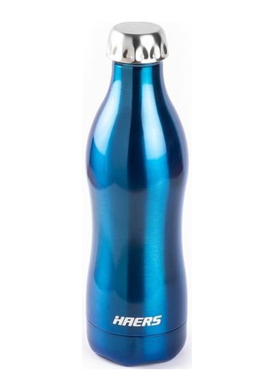 Haers Mavi Paslanmaz Çelik Termos Şişe 500ml Mavi