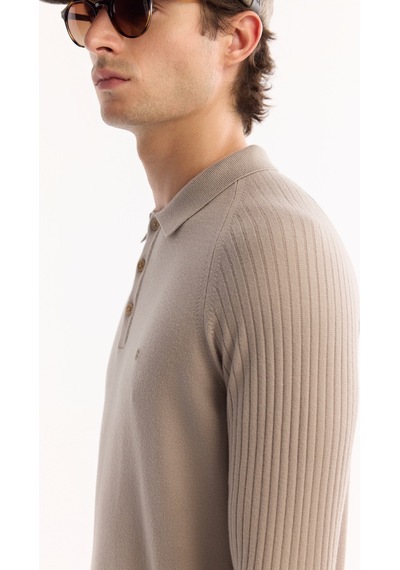 Avva Erkek Vizon Polo Yaka Düğmeli Soft Touch Dokulu Triko Regular Fit Kazak A52y5030 Avva Erkek Vizon Polo Yaka Düğmeli Soft Touch Dokulu Triko Regular Fit Kazak A52y5030
