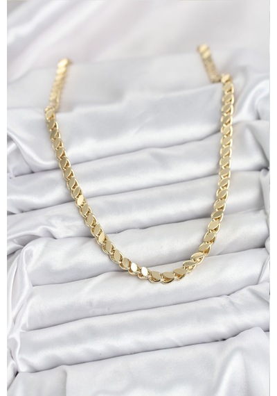 Xuping Gold Renk Arpa Kolye Altın - Beyaz