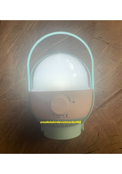 Q-max Şarjlı Kamp Lambası Şarjlı Gemi Lambası Işık Ayarlı Lamba 34 Led 3.7v 18saat