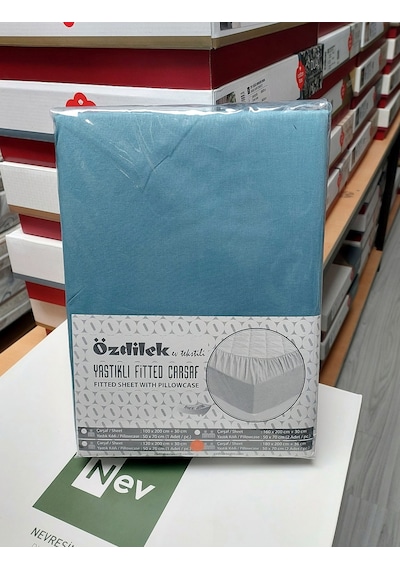 Özdilek Colourist Tek Kişilik Battal Çarşaf Seti 120x200 -maldiv Mavi