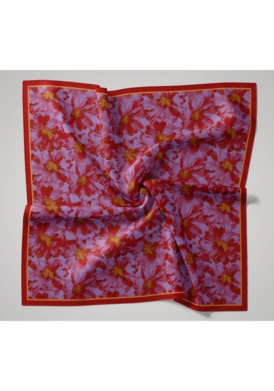 Silk Home Velora Eşarp 161001-35 Mercan, Turuncu, Lila, Kiremit