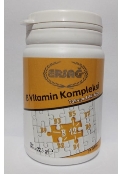 Ersağ B Vitamin Kompleksi Gıda Takviyesi. B 12 Vitamini