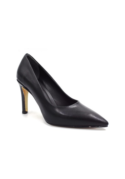 Prego Pine Cone Kadın Stiletto Ayakkabı Siyah Siyah