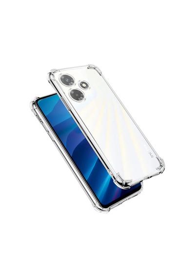 Infinix Uyumlu Hot 30i Kapak Kamera Korumalı Airbag Antishock Köşe Korumalı Şeffaf Silikon Kılıf