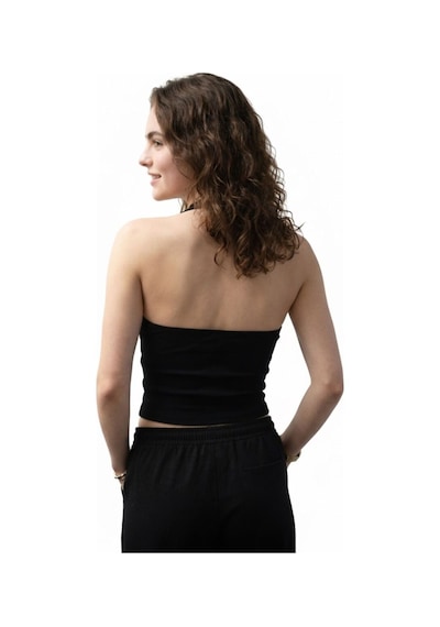 Slim Fit Kadın Top Siyah