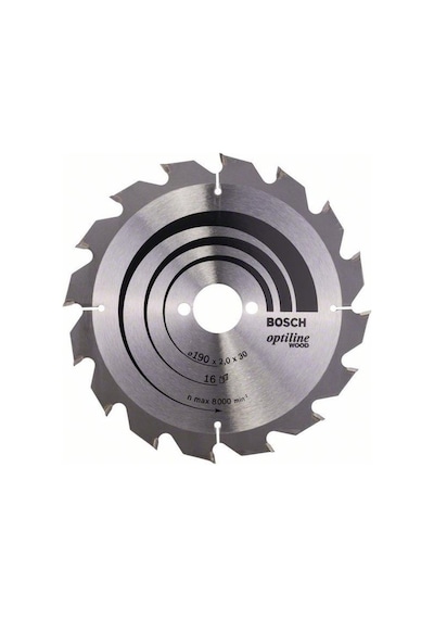 Bosch Optiline Wood 190 x 30 MM 16 Diş Daire Testere Bıçağı - 2608641184
