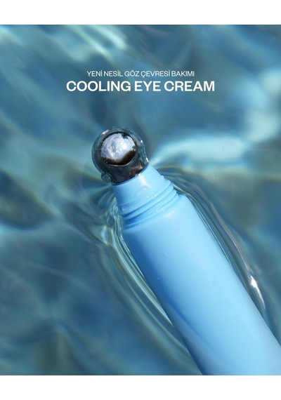 Coolıng Eye Cream Göz Kafein Ve Ginseng Göz Altı Morluk Ve Şişlik Soğutucu Metal Aplikatör 20ml