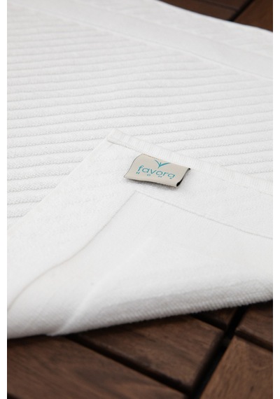 Leoline %100 Pamuk Premium Ayak Havlusu - Beyaz