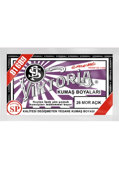 Viktoria Kumaş Boyası - Açık Mor