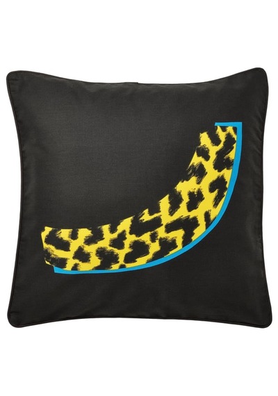 Ikea Ömsesıdıg Siyah-sarı 50x50 Cm Kırlent Kılıfı Siyah-sarı