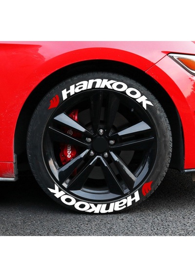 Hankook Lastik Yazısı Beyaz 2.5 Cm Motor&araçlar Için 4 Adet Yapıştırıcısız