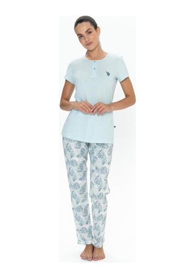 U.S. Polo Assn. U.s. Polo Assn. Kadın Mavi Pijama Takım-belirtilmemiş-5xl Çok renkli