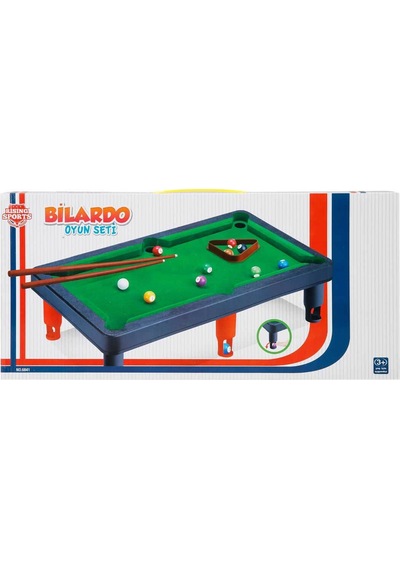 Oyuncak Bilardo Masa Üstü Ayaklı Bilardo Seti