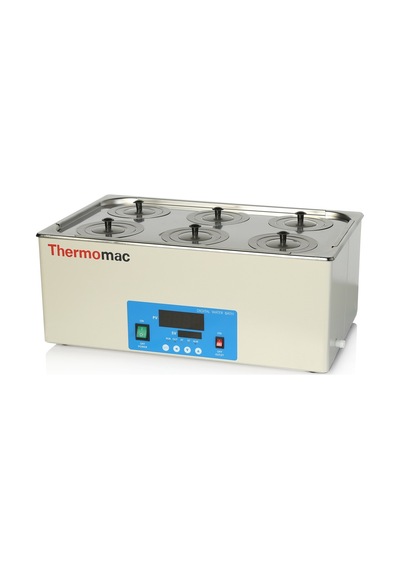 Thermomac Su Banyosu 22 L 6 Hazneli Kapaklı Water Bath WB22