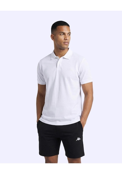 Kappa Fausto Erkek Beyaz Regular Polo Yaka Tişört