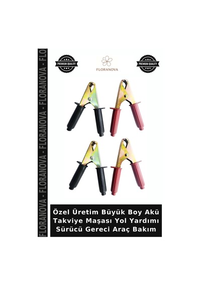 Özel Üretim Büyük Boy Akü Takviye Maşası Yol Yardımı Sürücü Gereci Araç Bakım