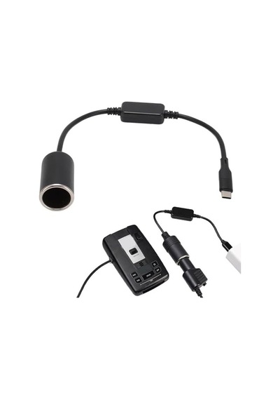 Type C Çakmak Adaptörü, 5v-12v Araba Cihazları İçin Güç Kaynağı