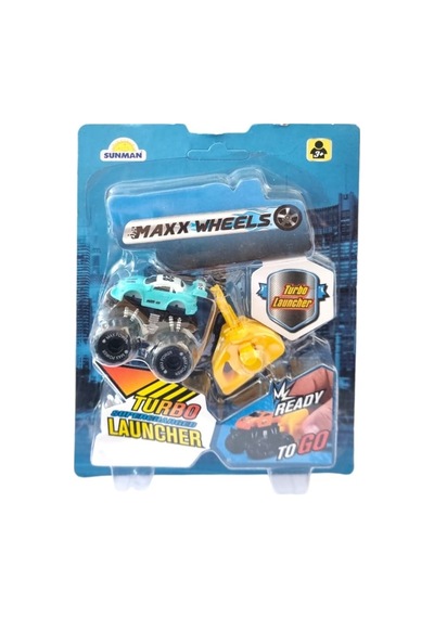 1 Adet Maxx Wheels Mini Fırlayan Araçlar Turbo Launcher Çok Renkli