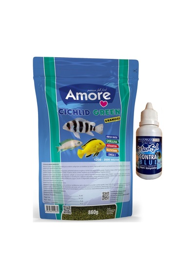 Cichlid Green Granules 860gr Akvaryum Balık Yemi ve Vitamini