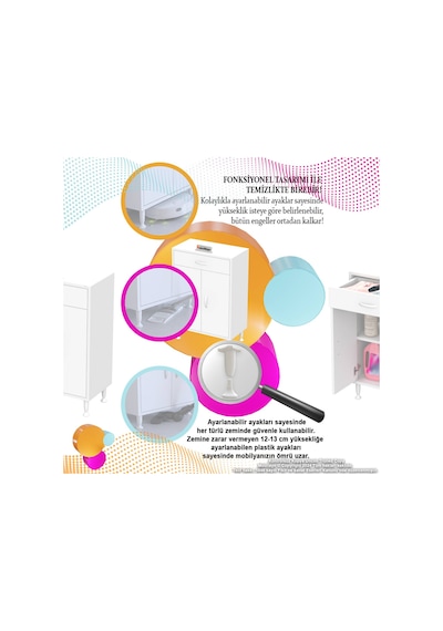Eliusta Fre 90 Cm Çok Amaçlı Dolap 1 Raflı Tek Çekmeceli Banyo Mutfak Dolabı 90x88x32,5 Cm Organizer Dolap Beyaz Eliusta Fre 90 Cm Çok Amaçlı Dolap 1 Raflı Tek Çekmeceli Banyo Mutfak Dolabı 90x88x32,5 Cm Organizer Dolap Beyaz
