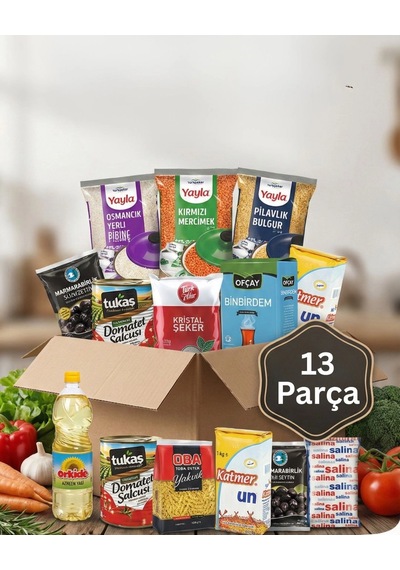 Araz Et Temel Gıda Erzak Kumanya Paketi 13 Parça