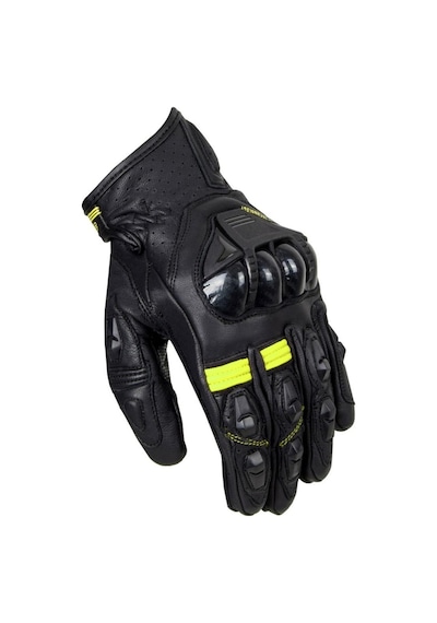 Ozone Rs600 Short Deri Motosiklet Eldiveni 66217 Siyah Yeşil