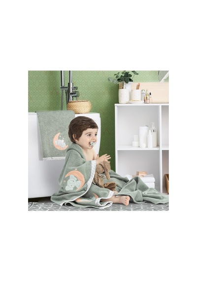 Hero Nakışlı Bebek Çocuk Banyo Havlusu 70x140 Bunny 70x140 Cm