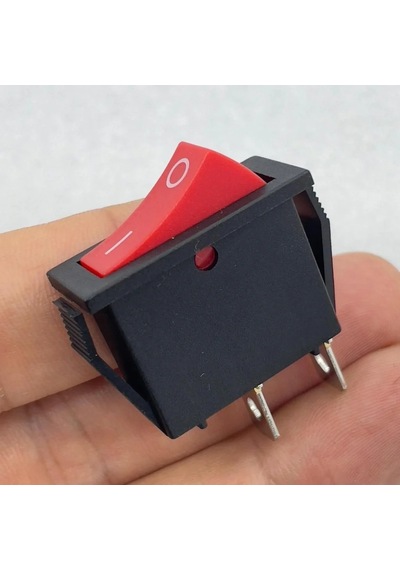 Ic-114 Tekli Dar Işıksız Anahtar On-off 2p Kırmızı