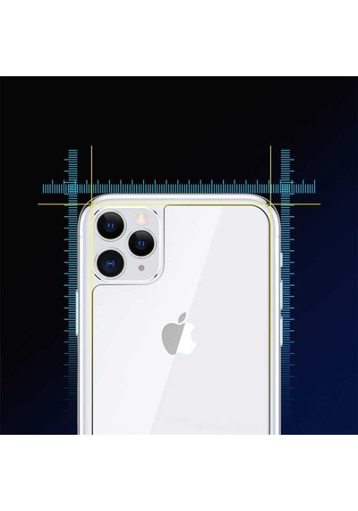 Ekılıf - Apple Uyumlu iPhone 13 Pro Max - Arka Kasa Koruyucu Back Maxi Glass Temperli Cam Arka Koruyucu - Şeffaf
