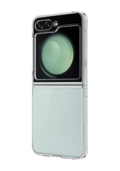 Samsung Uyumlu Galaxy Z Flip 5 Kılıf Zore Droga Kapak Renksiz