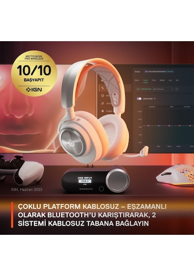Steelseries Arctis Nova Pro Wireless Kablosuz Oyuncu Kulaklığı