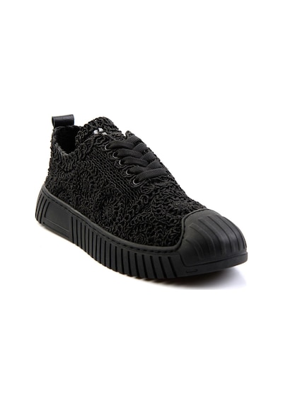 Bambi Siyah Leather Kadın Sneaker K01331175016 Siyah