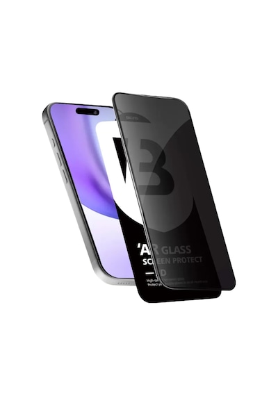 Newface Apple İphone 15 Bilvis 5d Privacy Diamond Hayalet Cam Ekran Koruyucu