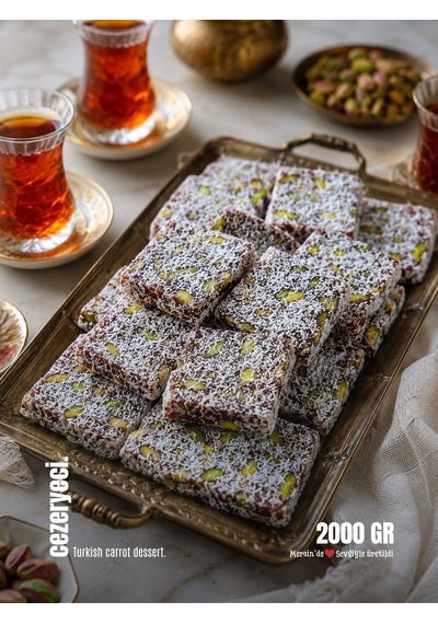 Cezeryeci Antep Fıstıklı Cezerye 2 KG
