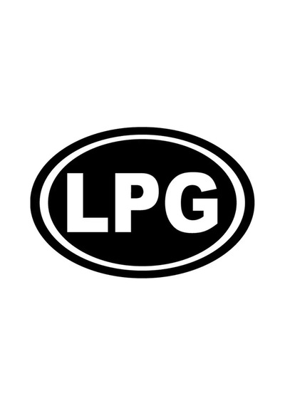 Lpg'li Oto Özel Yeni Sticker Logosu Oto Özel Yeni Sticker Siyah 10 X 7 Cm