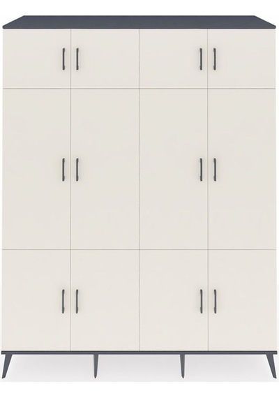 Kronos Gardrop 10 Raflı 12 Kapaklı 2 Askılı 176x59x221 Antrasit-aytaşı/antrasit Aytaşı/antrasit Kronos Gardrop 10 Raflı 12 Kapaklı 2 Askılı 176x59x221 Antrasit-aytaşı/antrasit Aytaşı/antrasit